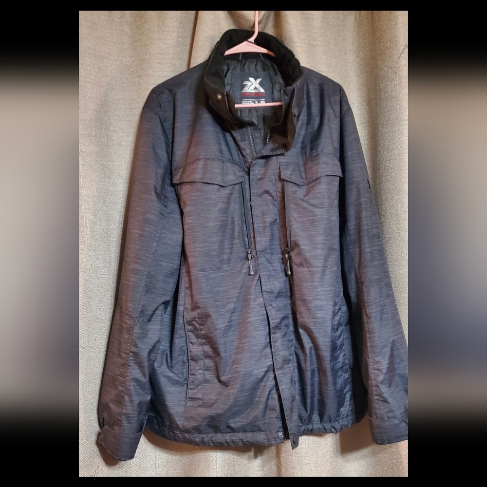 Zeroxposur Insulated Jacket Men’s Size XL  Black Removable Hood Full Zip